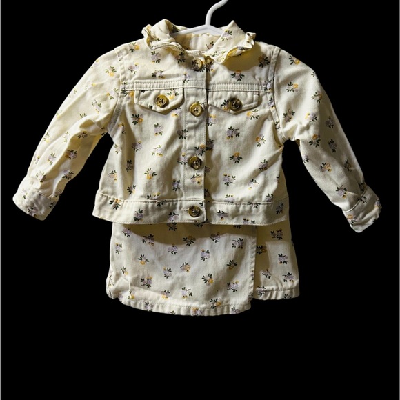 Little Lass floral, print jacket and skort Girls Toddler Size 12 Months - Picture 3 of 11
